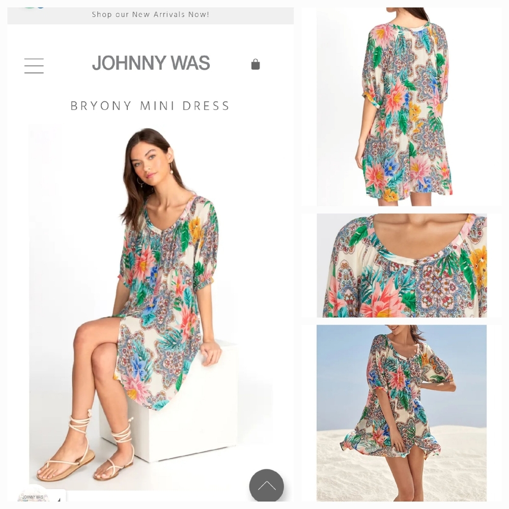JOHNNY WAS Bryony Mini Dress